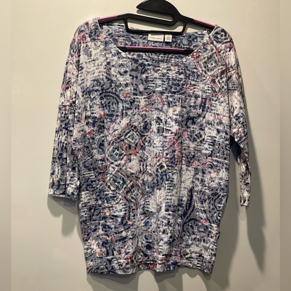 Tribal Multicolor Abstract Blouse